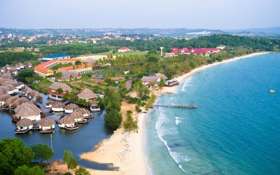 Sihanoulk Ville beach in Cambodia