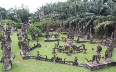 Vientiane city in Laos